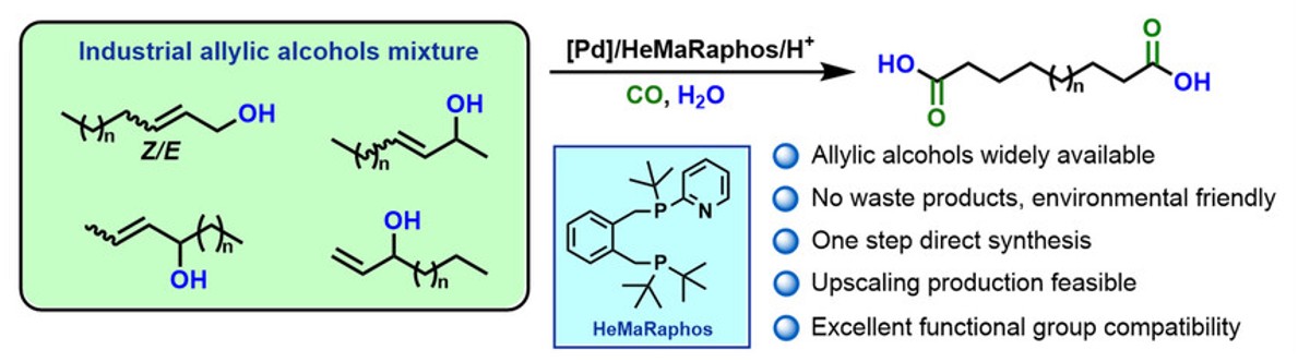 TOC for Direct and Selective Synthesis of Adipic and Other Dicarboxylic Acids by Palladium-Catalyzed Carbonylation of Allylic Alcohols